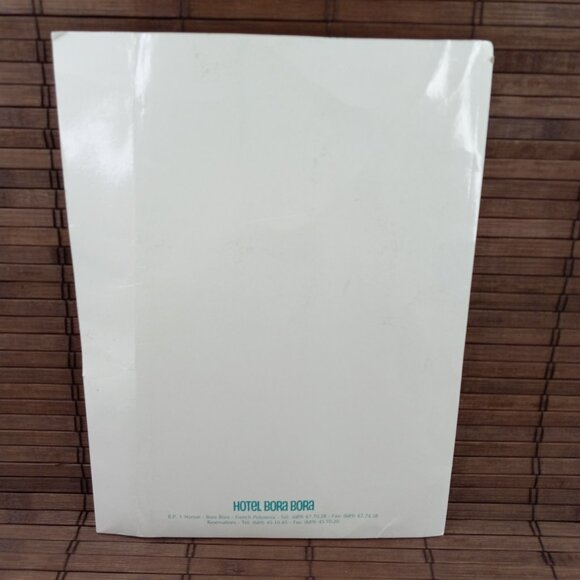 Hotel Bora Bora Tahiti French Polynesia Vintage Ephemera Lot Map Postcards - Picture 5 of 12